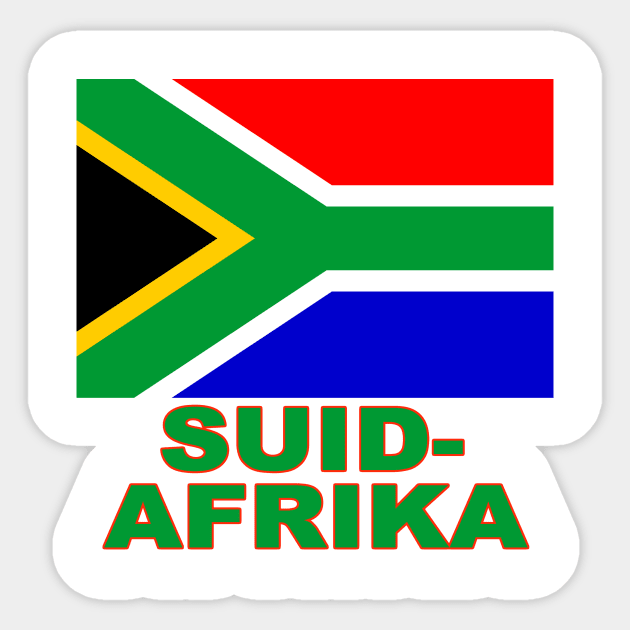 The Pride of South Africa (in Afrikaans) - National Flag Design Sticker by Naves